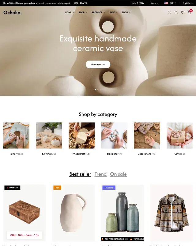 Mẫu giao diện website thời trang